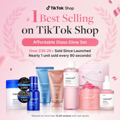 Kit Affordable Glass Glow Skincare Set | Includes 8 products for Gentle Skin Glow Routine